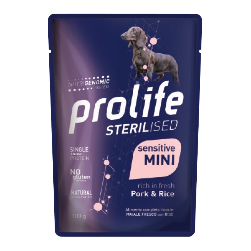 Sterilised Sensitive Adult Pork & Rice - Mini